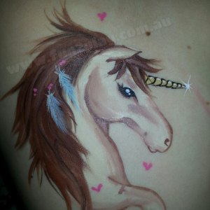 face paint horse unicorn